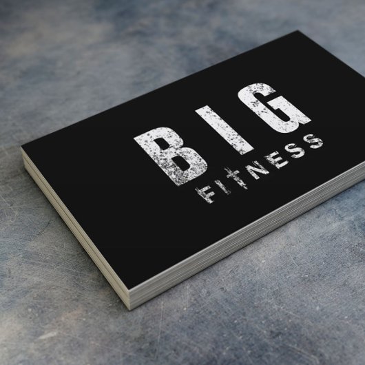 Carte De Visite Fitness Bodybuilding Trainer Grunge Grunge Texte