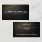 Carte De Visite Fitness business card (Devant / Derrière)