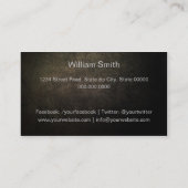 Carte De Visite Fitness business card (Dos)