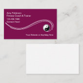 Carte De Visite Fitness Coach Et Entraîneur Moderne Unique (Devant / Derrière)