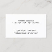 Carte De Visite Fitness | Couple Working Out (Dos)