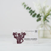 Carte De Visite Fitness | Couple Working Out (Debout devant)