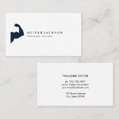 Carte De Visite Fitness des icônes flexantes (Devant / Derrière)