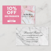 Carte De Visite Fitness du formateur personnel (Devant / Derrière)