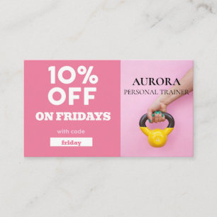 Carte De Visite Fitness du formateur personnel