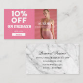 Carte De Visite Fitness du formateur personnel (Devant / Derrière)