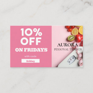 Carte De Visite Fitness du formateur personnel