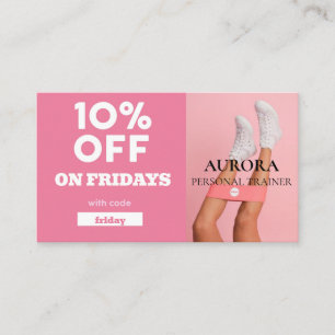 Carte De Visite Fitness du formateur personnel