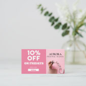 Carte De Visite Fitness du formateur personnel (Debout devant)