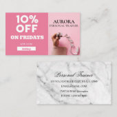 Carte De Visite Fitness du formateur personnel (Devant / Derrière)