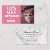 Carte De Visite Fitness du formateur personnel (Devant / Derrière)