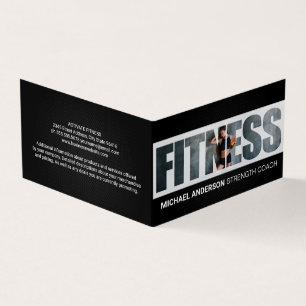Carte De Visite Fitness Femme à la salle de sport