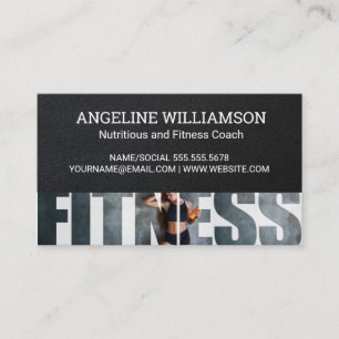Carte De Visite Fitness Femme faisant de l'exercice