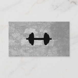 Carte De Visite Fitness Gris Texture