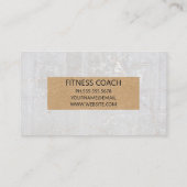 Carte De Visite Fitness | MARBRE BLANC (Dos)