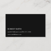 Carte De Visite Fitness moderne en tableau noir (Dos)