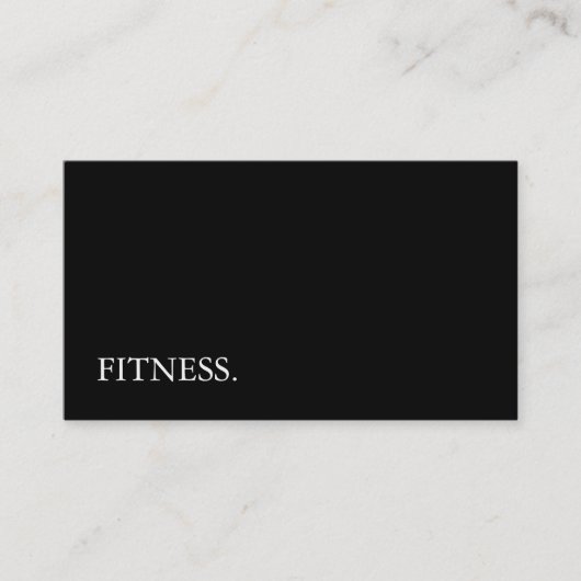 Carte De Visite Fitness moderne en tableau noir (Devant)