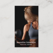 Carte De Visite Fitness moderne photo complète Influenceur des méd (Devant)