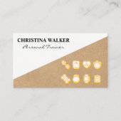 Carte De Visite Fitness | Outils de formation personnels Icônes (Devant)