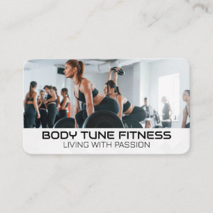 Carte De Visite Fitness People Exercice dans gym