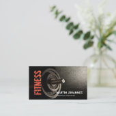 Carte De Visite Fitness Personal Trainer Bodybuilding Modern Sharp (Debout devant)