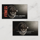 Carte De Visite Fitness Personal Trainer Bodybuilding Modern Sharp (Devant / Derrière)