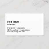 Carte De Visite Fitness Personal Trainer Bold Monogramme Moderne R (Dos)