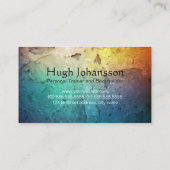 Carte De Visite Fitness Personal Trainer Bold Text Dumbbell Logo (Dos)