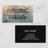 Carte De Visite Fitness Personal Trainer Cool Forsted (Devant / Derrière)