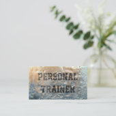 Carte De Visite Fitness Personal Trainer Cool Forsted (Debout devant)