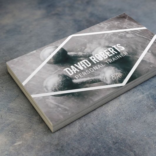 Carte De Visite Fitness Personal Trainer Exercice Professionnel
