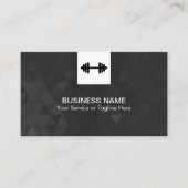 Carte De Visite Fitness Personal Trainer Moderne Géométrique (Devant)