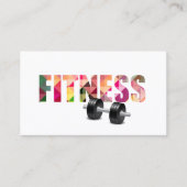 Carte De Visite Fitness Personal Trainer Typographie moderne (Devant)