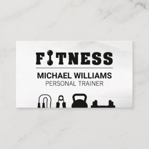 Carte De Visite Fitness   Poids de la salle de gym