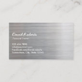 Carte De Visite Fitness Professional Metal Personal Trainer (Dos)