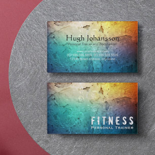 Carte De Visite Fitness Professionnel Entraîneur Personnel Couleur