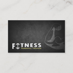 Carte De Visite Fitness professionnelle Muscle de formateur person