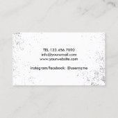 Carte De Visite Fitness Tire Training Grunge Black Professional (Dos)