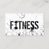 Carte De Visite Fitness Trainer Gras Texte Grunge Bodybuilding (Devant)