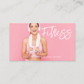 Carte De Visite Fitness verticale | Photo du code QR de l'entraîne (Devant)