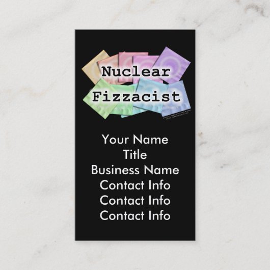 Carte de visite - FIZZACIST NUCLÉAIRE (Devant)