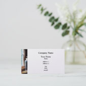 Carte De Visite Flacon à réactif et petite bouteille marron - Plat (Debout devant)