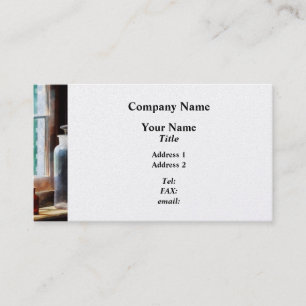 Carte De Visite Flacon à réactif et petite bouteille marron - Plat