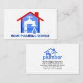 Carte De Visite Flacon de fuite de la plomberie domestique (Devant / Derrière)