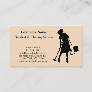 Carte De Visite Flacon de pulvérisation de service de nettoyage pr