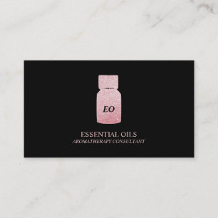 Carte De Visite Flacon d'huiles essentielles Aromathérapie