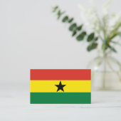 Carte De Visite Flag du Ghana (Debout devant)