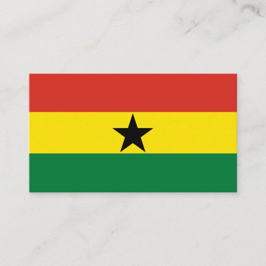 Carte De Visite Flag du Ghana (Devant)