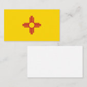 Carte De Visite Flag du Nouveau-Mexique (Devant / Derrière)