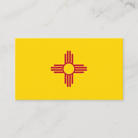 Carte De Visite Flag du Nouveau-Mexique (Devant)